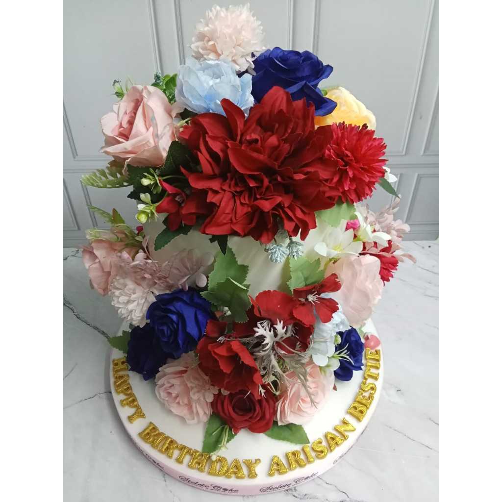 

Kue Ulang Tahun/Birthday Cake Tema Flower/Flower Cake/Kue Ultah