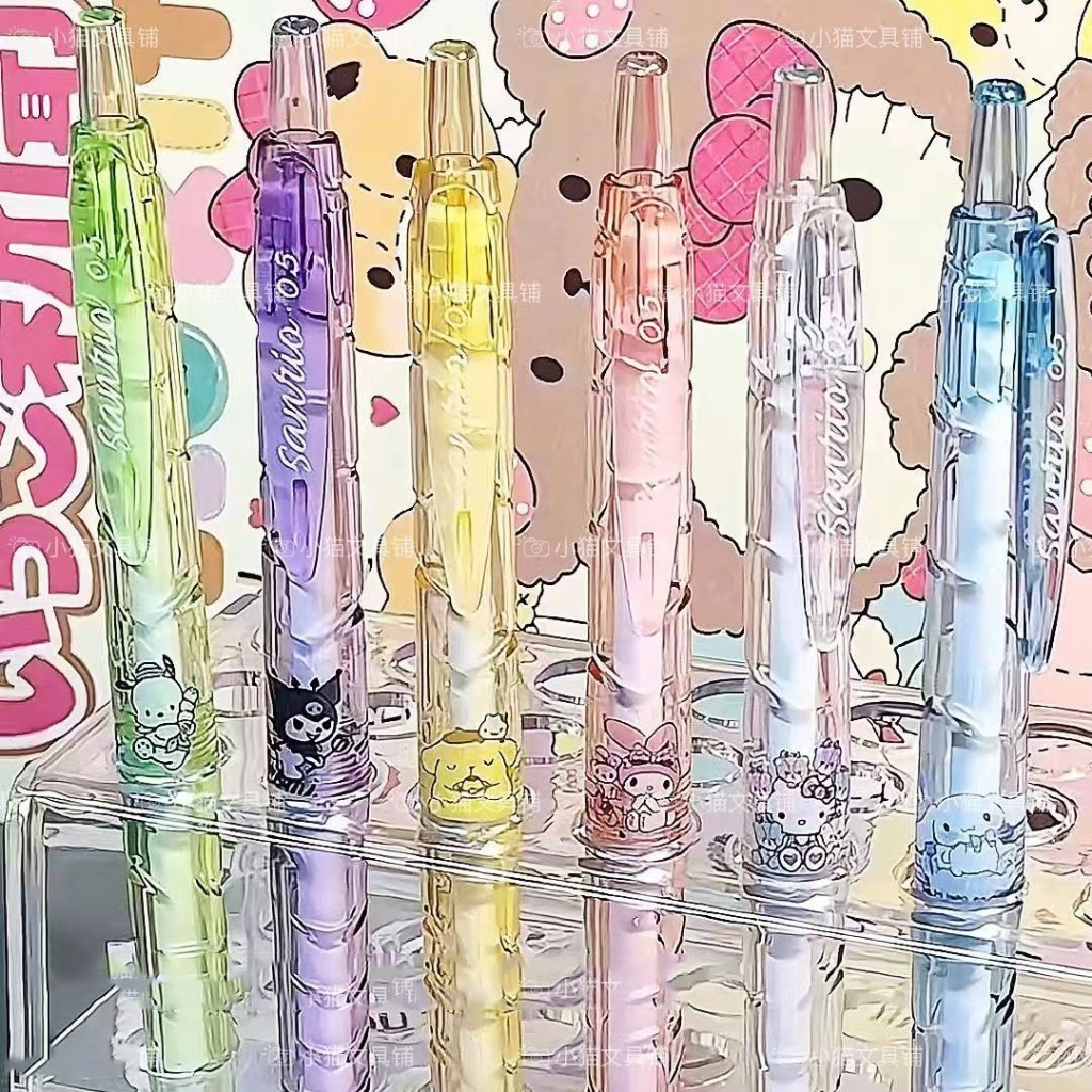 

1 SET ISI 6 PULPEN 0.5 MM MOTIF KARTUN JAPANESE KAWAII AESTHETIC PACKAGING BOX