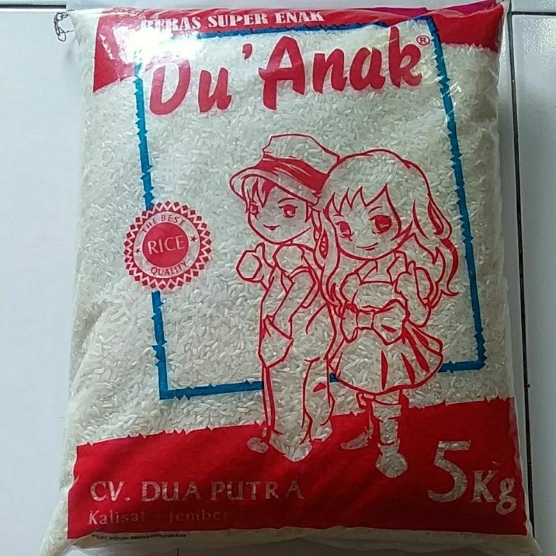 

Beras Du'Anak the best rice quality/kemasan 5kg