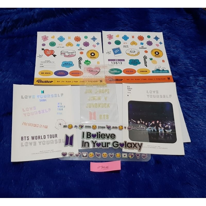 [READY] OFFICIAL BTS STICKER ALBUM DVD LYS BUTTER PEACHES CREAM GIFT LOVE YOURSELF SEOUL CONCERT KON