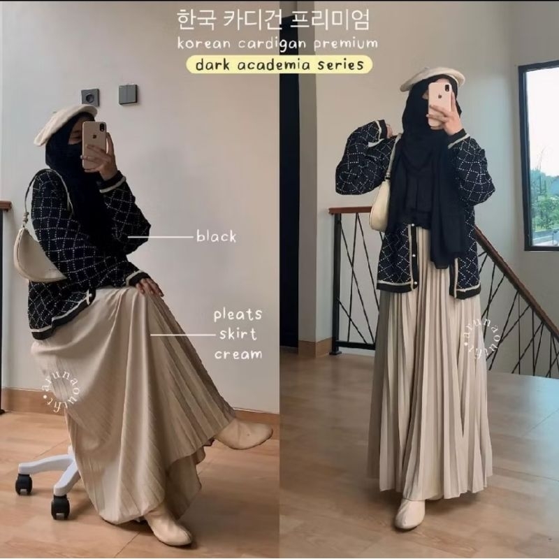 KOREAN CARDIGAN PREMIUM DARK ACADEMIA SERIESKOREAN STYLE CARDIGAN PREMIUM RAJUT