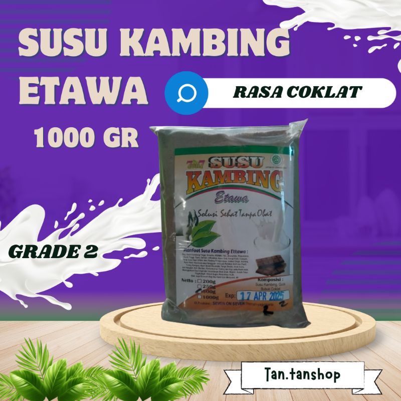 

SUSU KAMBING ETAWA RASA COKELAT 1000 GR