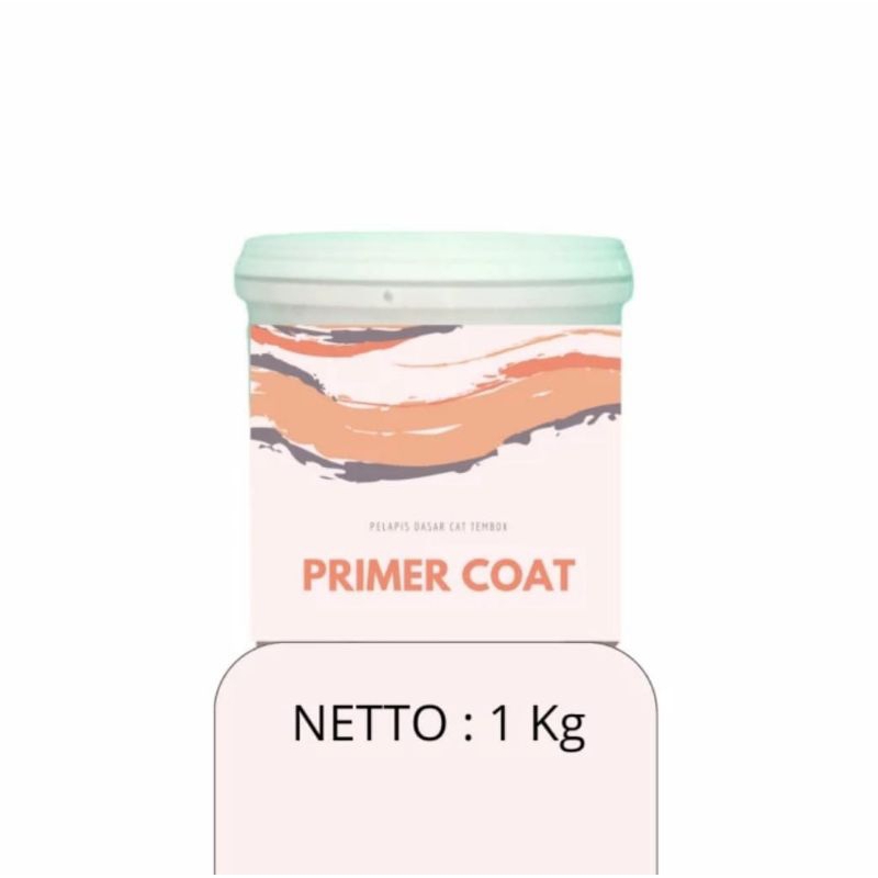 Primer coat Cat dasar tembok warna putih 1 kg