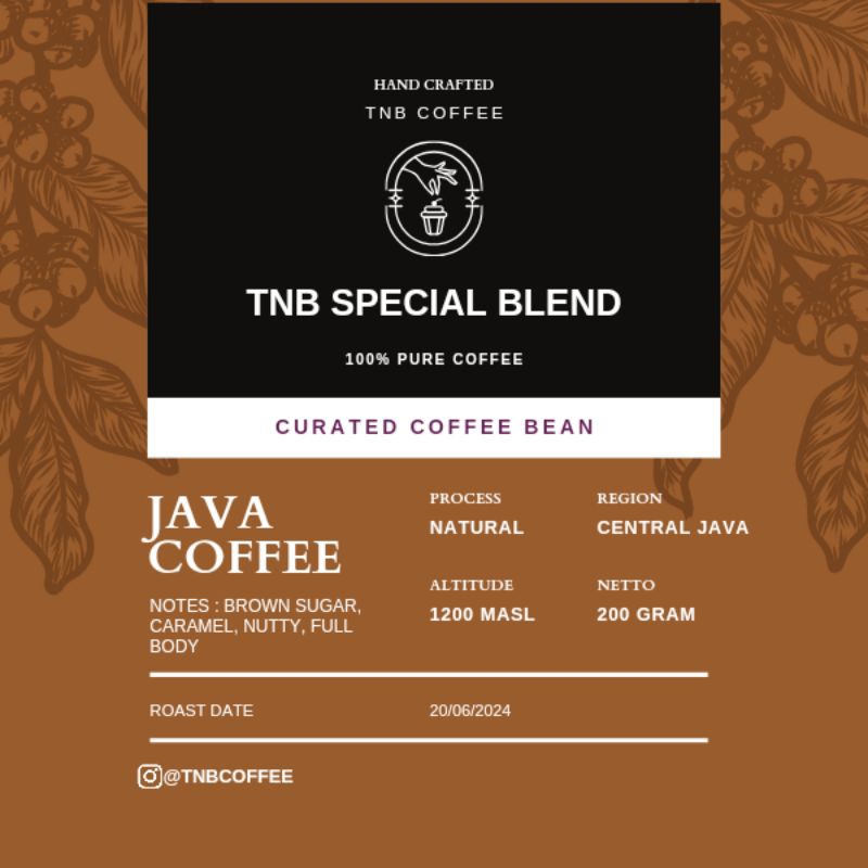 

Kopi TNB Special Blend 200gram Suitable For Kopi Susu