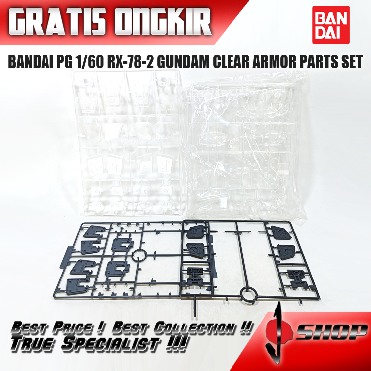 BANDAI PG 160 RX-78-2 GUNDAM CLEAR ARMOR PARTS SET PG40