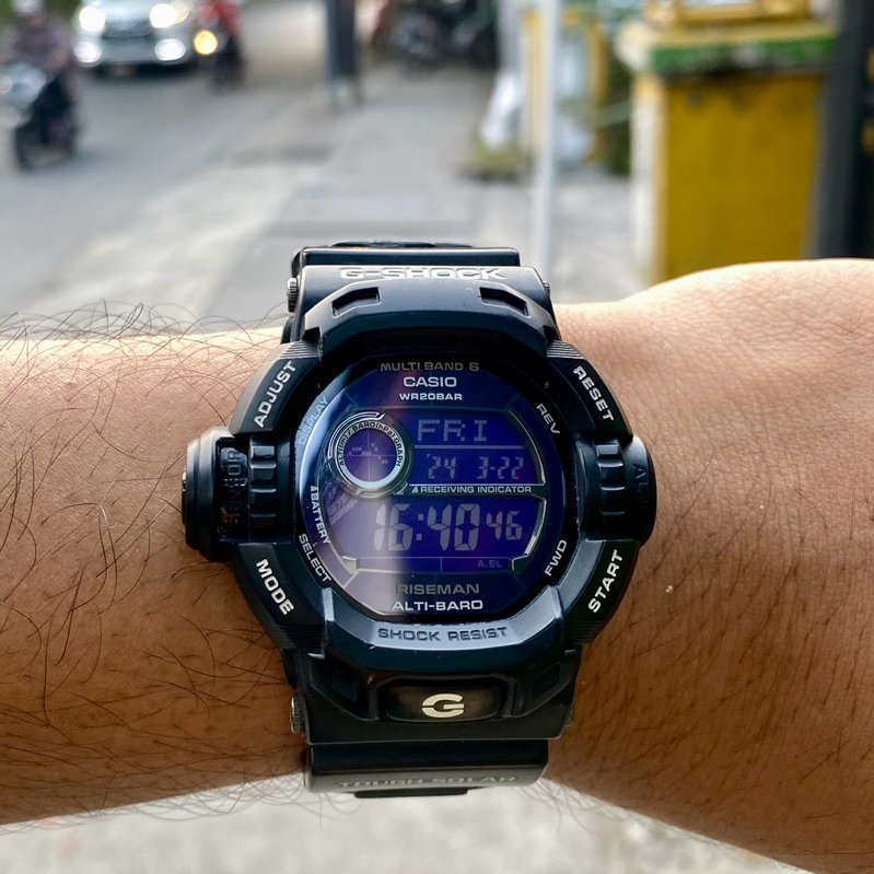 Casio G-SHOCK GW-9200BWJ G SHOCK GSHOCK RISEMAN GW 9200 GW9200 g9200 JDM MultiBand 6 mulus alti baro
