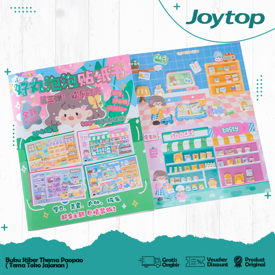 JOYTOP Buku Sticker Mainan Anak Quiet Book Edukasi