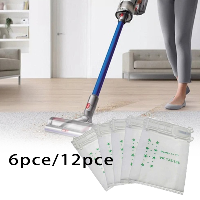 6/12pcs Kantong Debu Vacuum Cleaner vacum cleaner penyedot debu Untuk FP136 VK135 VK136 VK200