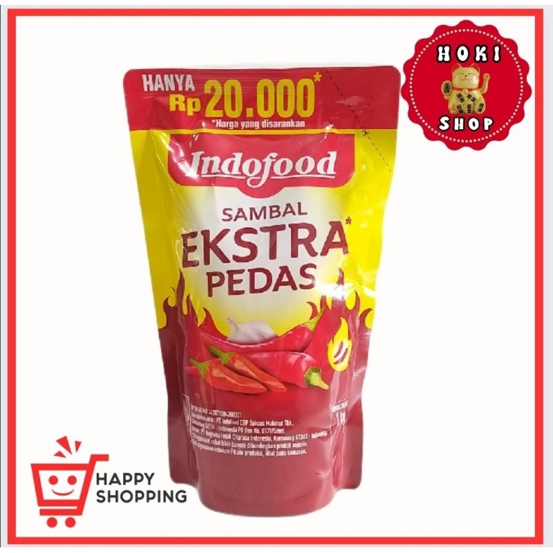 

Indofood Sambal Extra Pedas 1kg / Indofood Saus Sambal Extra Pedas