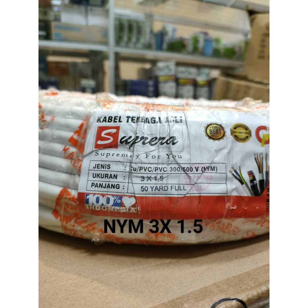 Kabel NYM 3X 1.5 SNI 50 YARD KABEL LISTRIK NYM