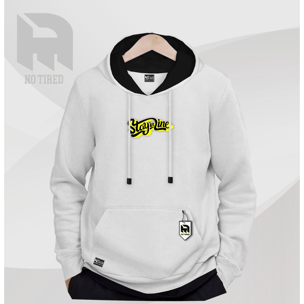 Sweater Distro warna putih oversize switer hodies aket pria wanita terbaru hoodie cowok cewek