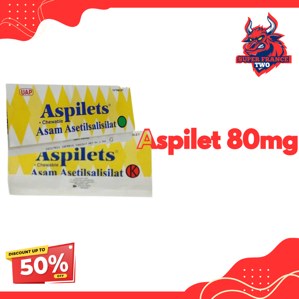 PROMO ASPILET 80 MG  / OBAT PENGENCER DARAH ASPIRIN