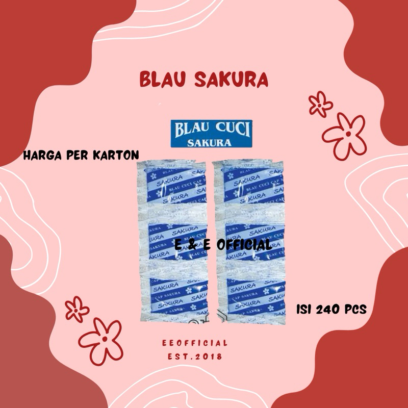 BLAU SAKURA / BLAU CUCI SAKURA / BLAU CUCI BAJU / BLAO CUCI