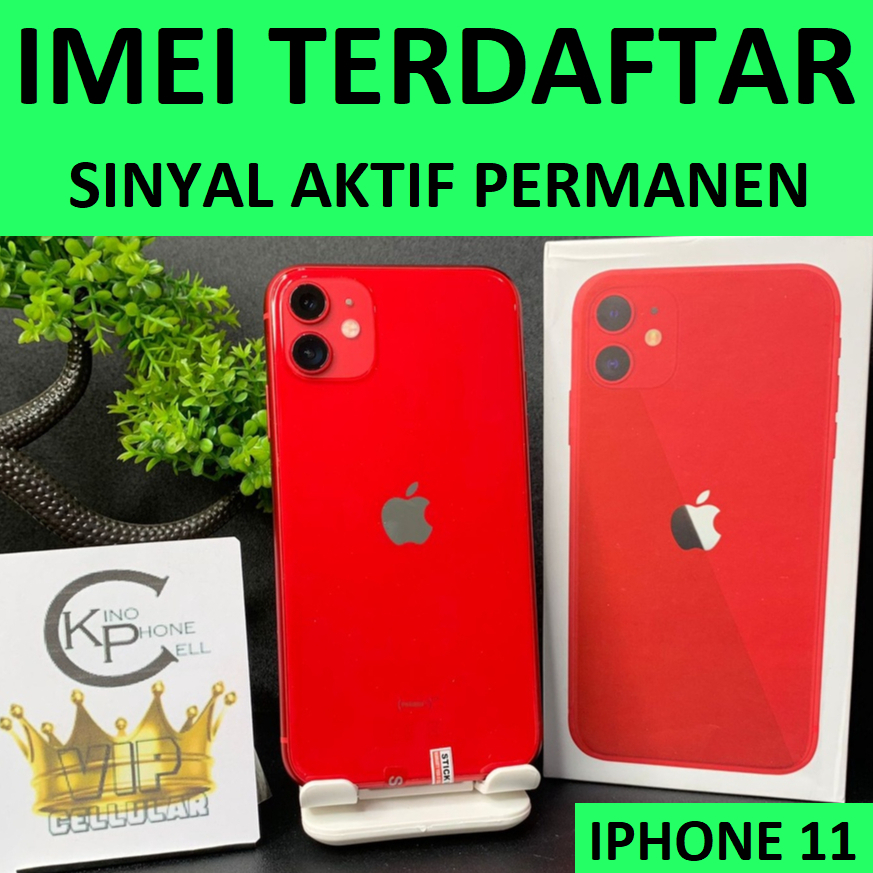 BC iPhone 11 IMEI Terdaftar Beacukai Sinyal Permanen Apple 11 64gb 128gb 256gb second original