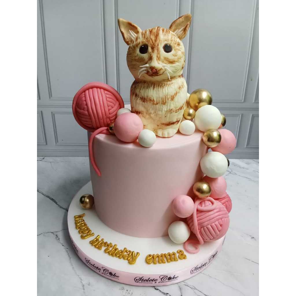 

Kue Ulang Tahun/Birtday Cake/Kue Ultah Tema kucing/Kue Ultah Costum