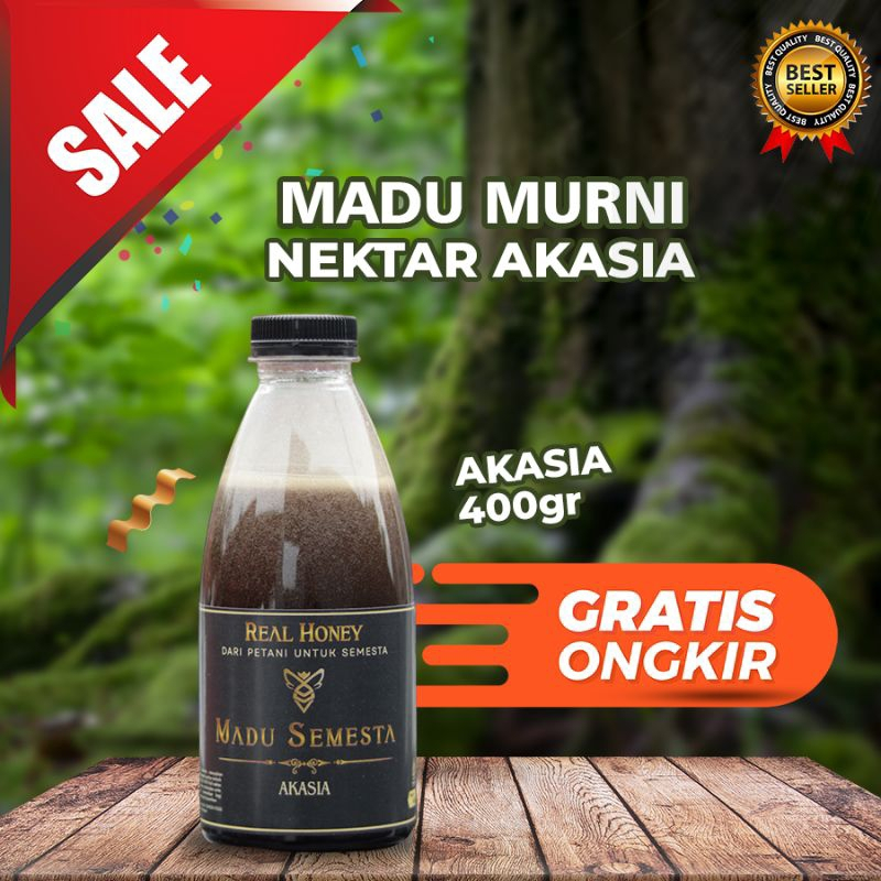 

Madu Semesta - Madu Asli Nektar Akasia Madu Murni 100% Alami - 400gr