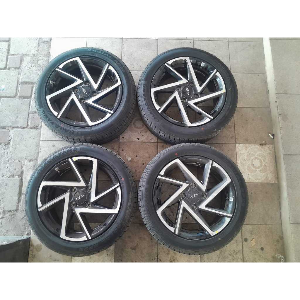 velg bekas oem original std neta ring 16x6 lubang 4x114 plus ban 185 55 r16 nike 2023