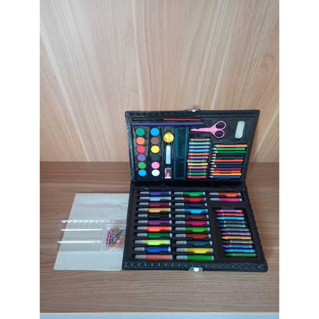 

SHENAR,(COD) CRAYON ART SET 86 PENSIL WARNA / COLOURING SET 86 PCS / GULALI BOOKS PAKET MEWARNAI