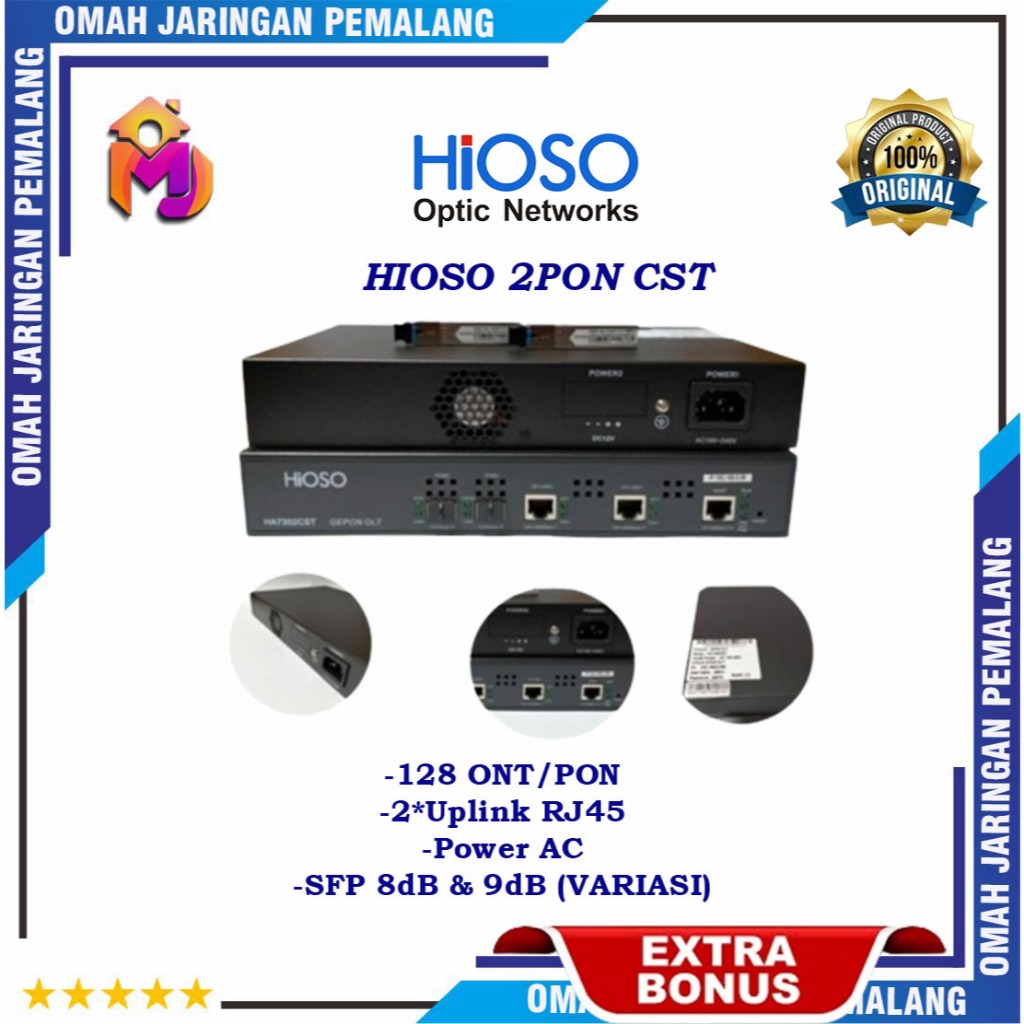 (PROMO) Olt Hioso CST 2Pon 128 Onu Per Pon/Hioso 2pon/Hioso CST/Olt Murah Terlaris