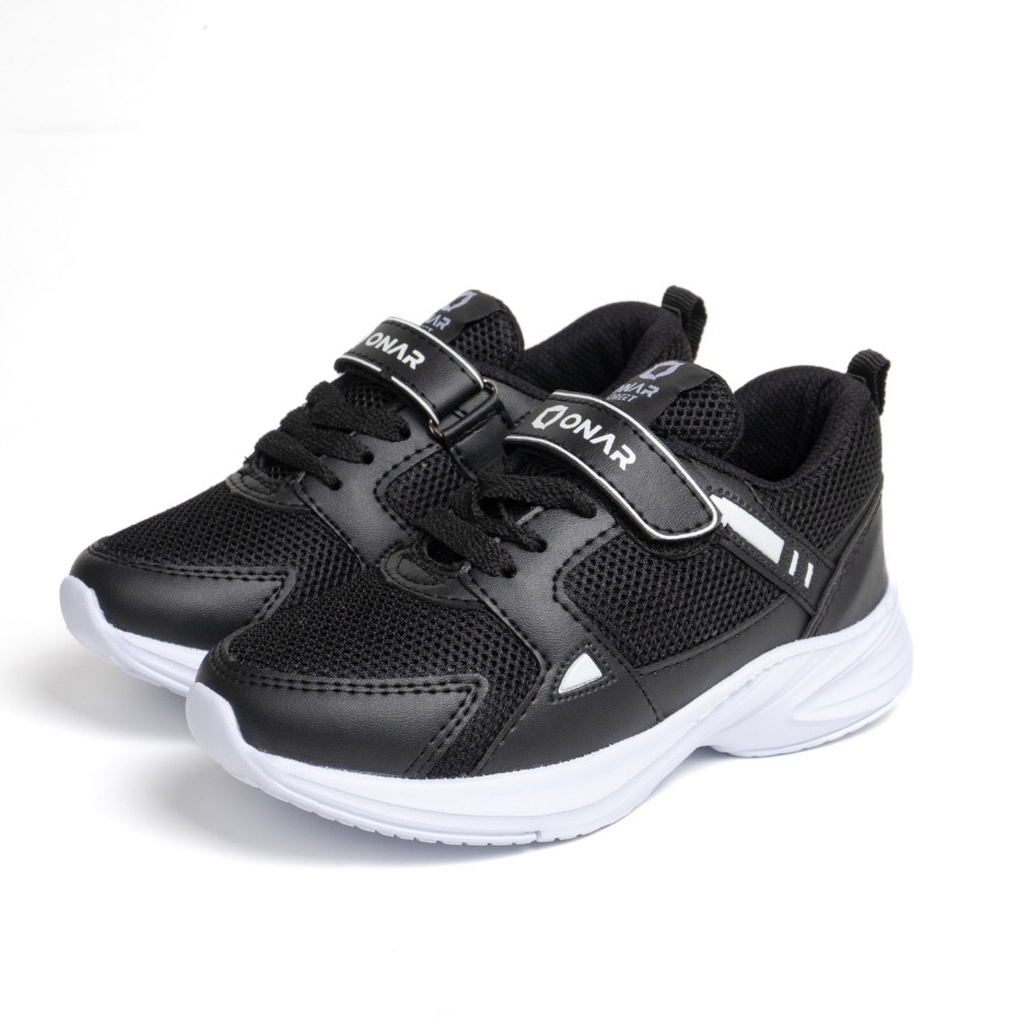 Onar Street - Sepatu Anak Sekolah SD TK ONAR STREET ORIGINAL Sepatu Anak cowok cewek Hitam Kode B-12