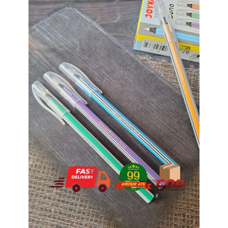

BONO Pen 12 Pcs/Pulpen JOYKO Bono/Pena/Pulpen Hitam