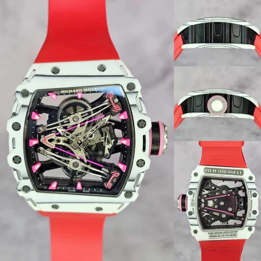 JAM TANGAN RICHARD MILLE CLONE 1:1 RM 38-02 CARBON LIMITED EDITION FULLSET BOX / NEW MEN LUXURY WATC