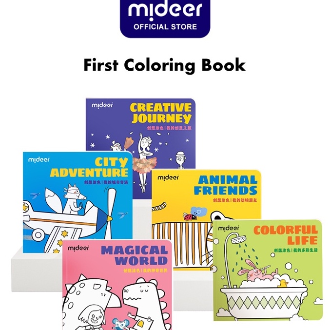 

KODE E23E Mideer First Coloring Book Mainan Edukasi Anak Buku Aktivitas Mewarnai Buku Gambar Anak