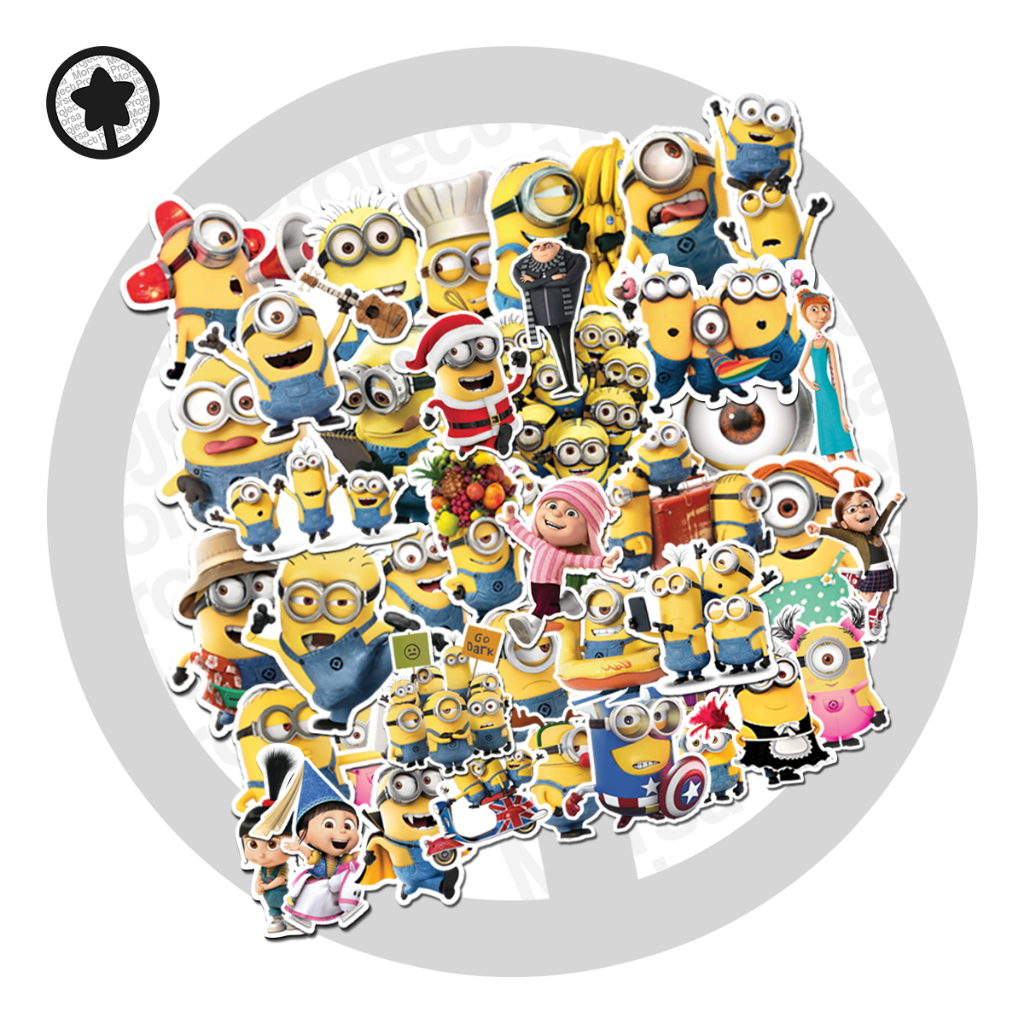 

[40 PCS] STICKER PACK KARTUN LUCU MINIONS | STIKER DESPICABLE ME SERIES