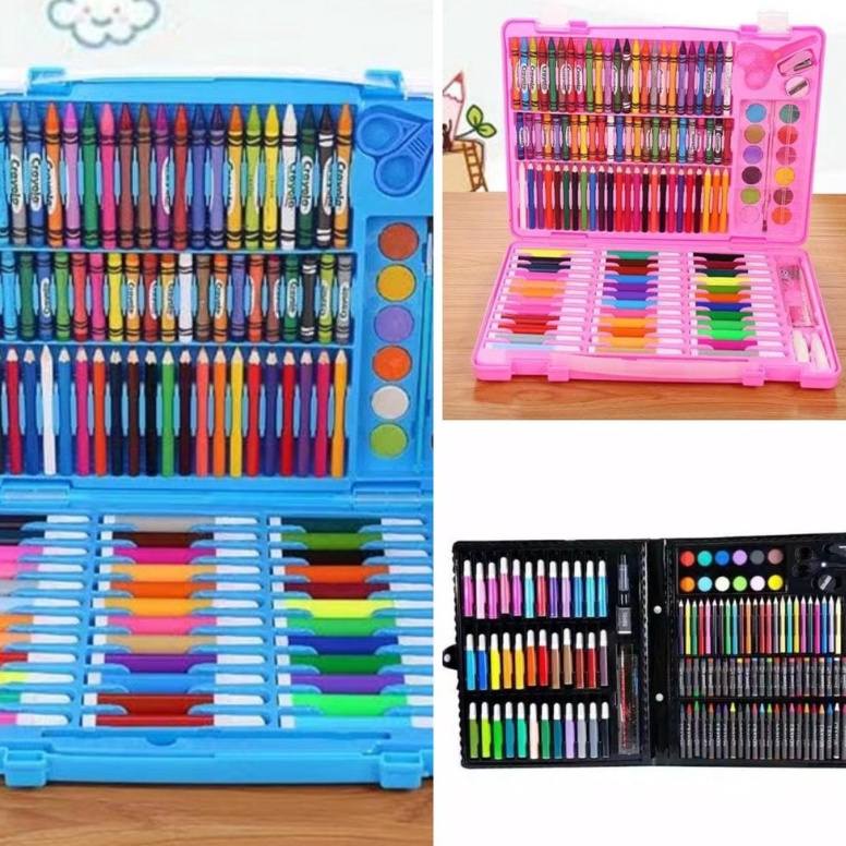 

KODE W97D Crayon Set Pensil Warna 15 Pcs Alat Tulis Krayon Menggambar Melukis Mewarnai