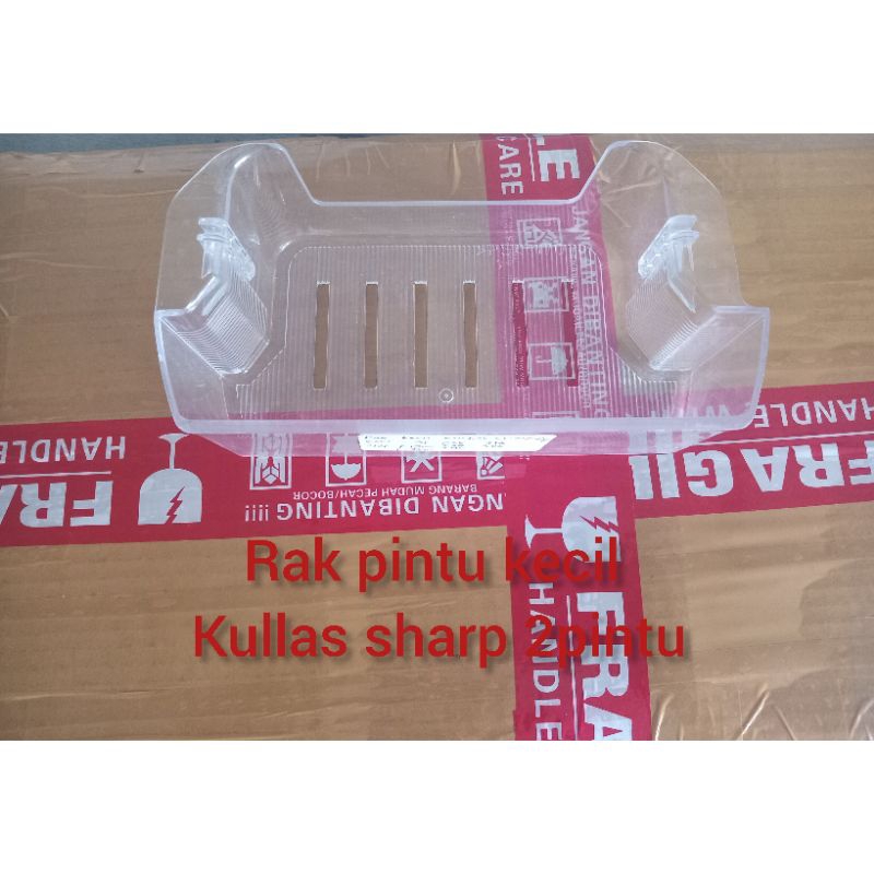 RAK PINTU KULKAS.RAK TEMPAT OBAT.RAK KECIL.KULKAS SHARP 2PINTU SECOND ORIGINAL
