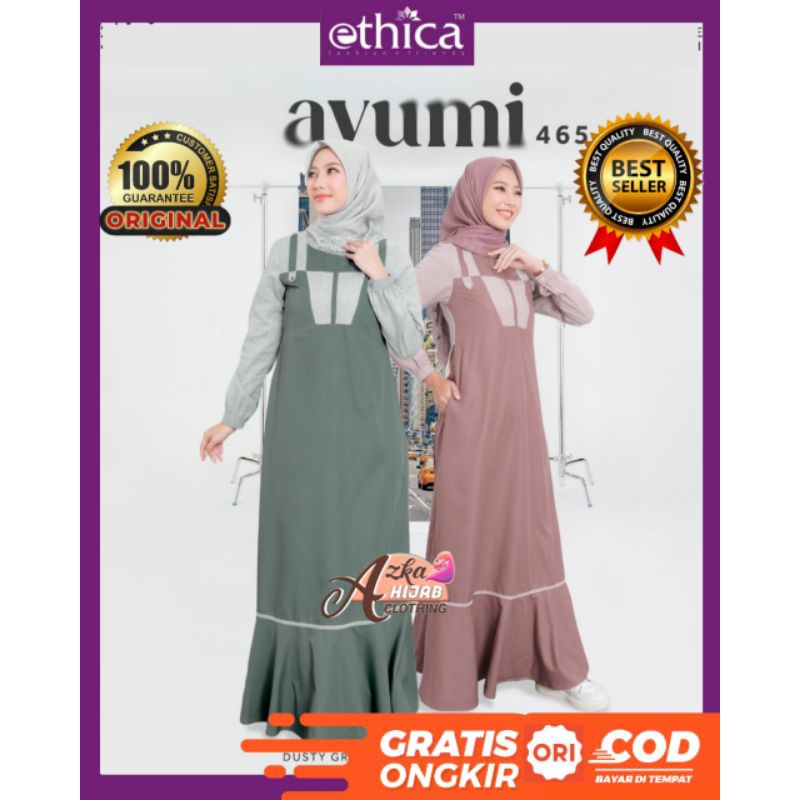 GAMIS ETHICA AYUMI 465 ETHICA ORIGINAL / GAMIS ETHICA 2024 / BAJU GAMIS TERBARU 2024 / GAMIS MODERN 