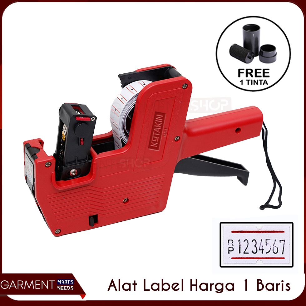 

KODE K27T Alat Label Harga 1 Baris Mesin Tembak Stiker Harga Expired Date Price Labeller 8 digit MX 55