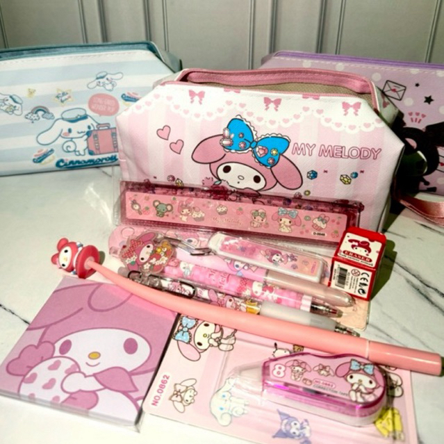 

Kotak pensil san*rio set 9items / back to school edition/ hampers anak/ hampers ulang tahun