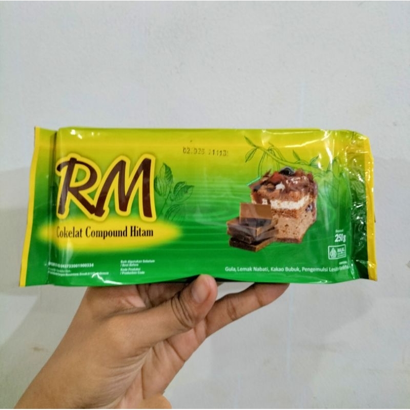 

DARK COMPOUND CHOCOLATE RM 250GR /coklat/cokelat/coklat batang