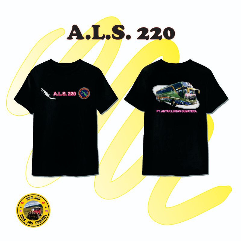 Kaos Lengan Pendek Bus ALS 220