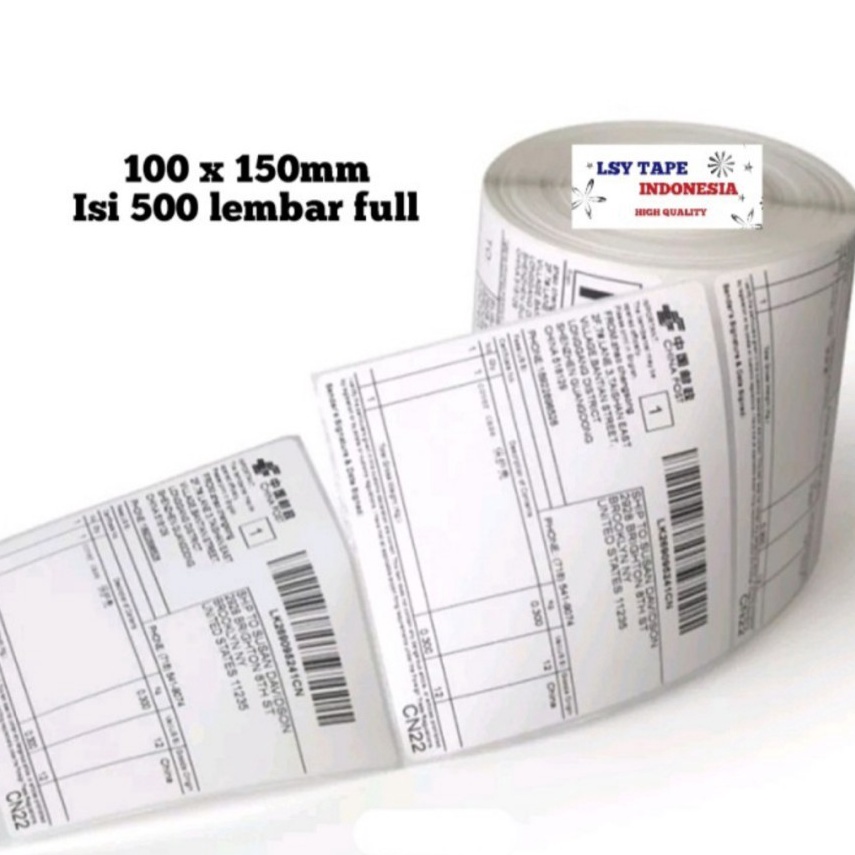 

KODE X56Y Sticker Kertas Label Thermal Barcode 1 x15 mm A6 Isi 5 Lembar