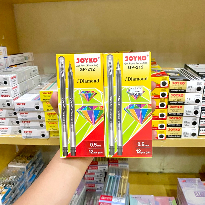 

(12 PCS) PULPEN / BOLPEN GEL JOYKO GP-212 0.5 MM