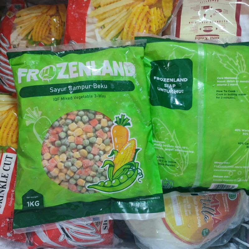 

vegetable mix 1 kg sayur beku FROZENLAND