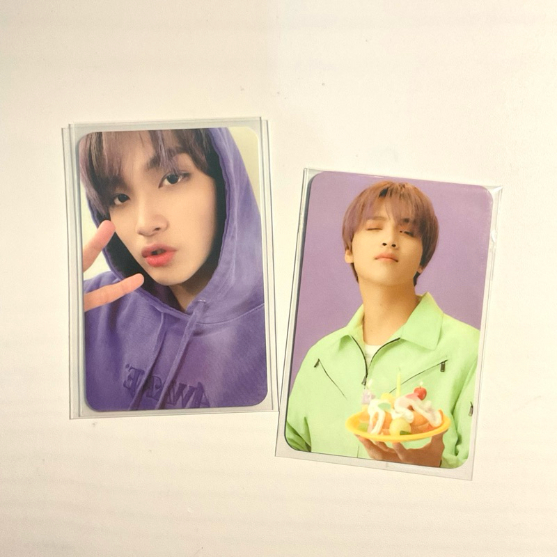 pc photocard haechan official hoodie ungu photopack set