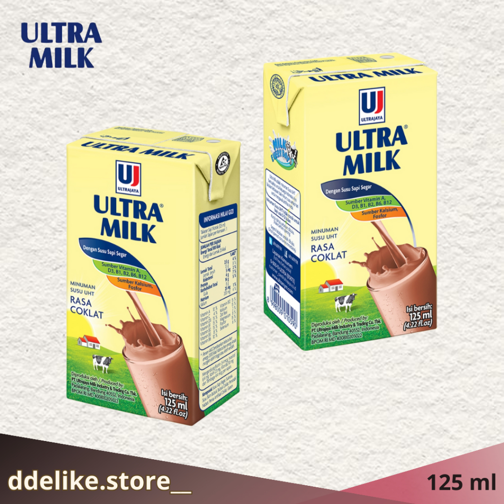 

Ultra Milk Mini125 ml Susu UHT Cokelat