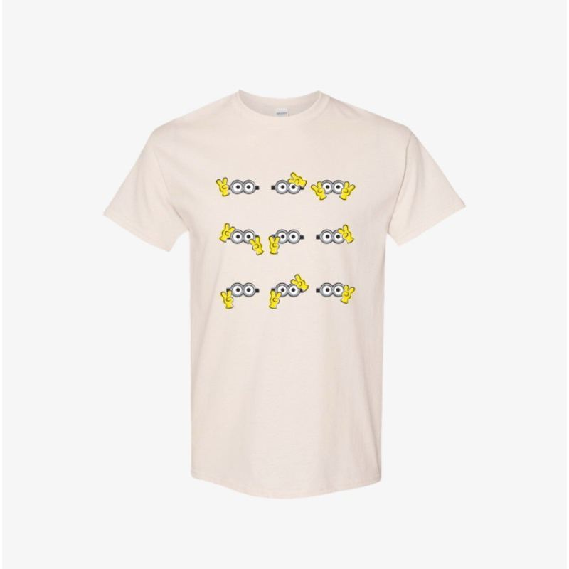 (PO KOREA) BTS X DESPICABLE ME 4 - SELFIE TSHIRT - OFFICIAL