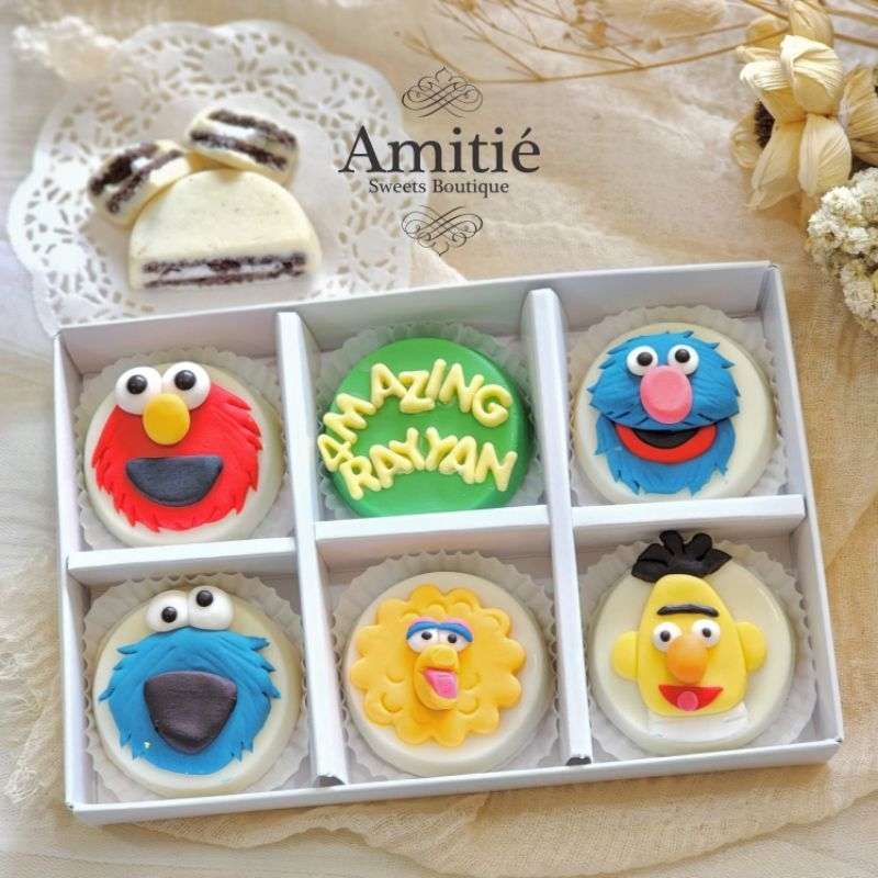 

Coklat Oreo Sesame Street Name - 1 Box isi 6 / Coklat Karakter / Birthday Gift / Hadiah Ulang Tahun