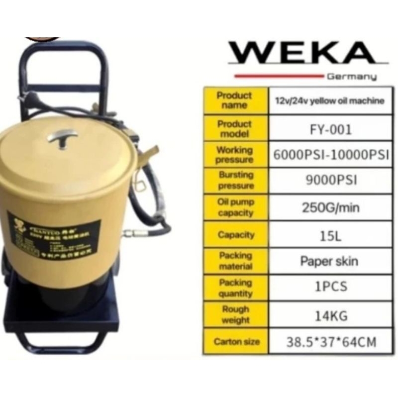 electric grease pump 15 Liter