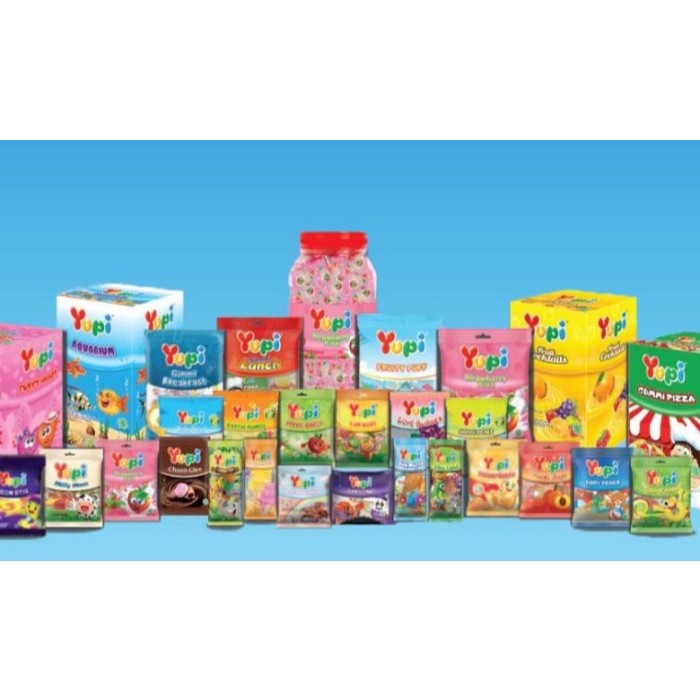 

ANEKA YUPI STRAWBERRY KISS 110G GUMMY LUNCH 93 G STRAW KISS 110 G GUMMY LUNCH 93G GUMMY ARTIFACT 77 G BABY BEAR 45 G LITTLE STAR 45 G GUMMY BURGER 104 G EXOTIC MANGO 45 G ORINGO 45 GR NEON STICK 45 GR