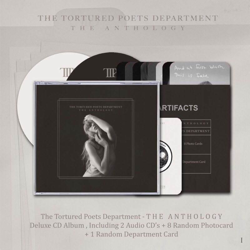 CD TAYLOR SWIFT - THE TORTURED POETS DEPARTMENT THE ANTHOLOGY DELUXE EDITION CD ALBUM. TAYLOR SWIFT 