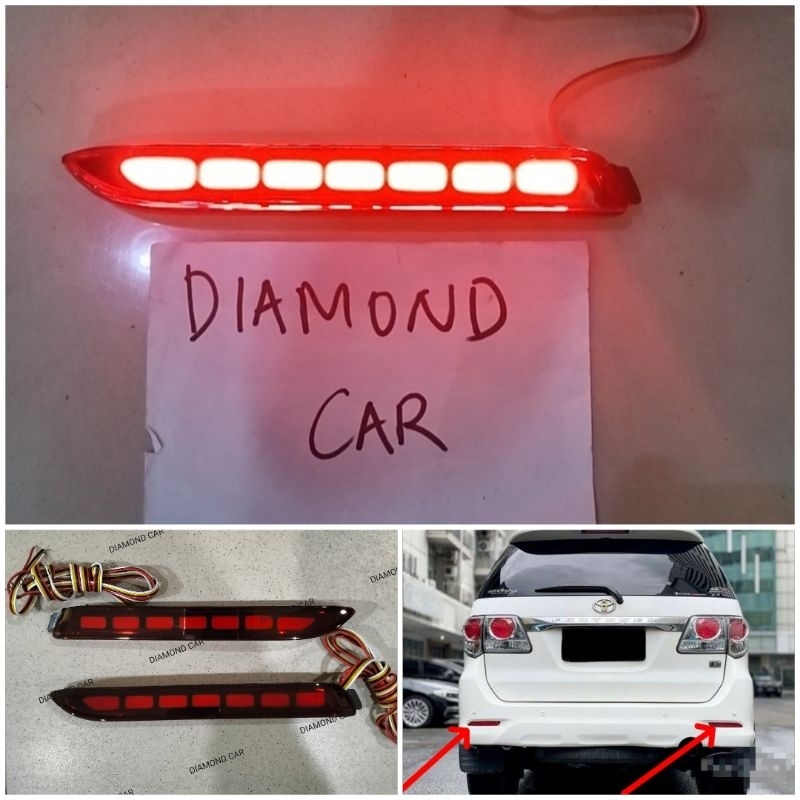 Lampu reflektor Toyota Fortuner 2008-2015