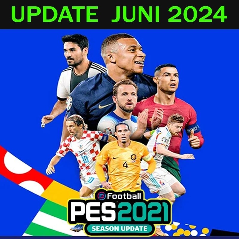 PES 2021 + Patch 2024 - eFootball PES 2021 PC GAMES UPDATE DVD GAME BOLA