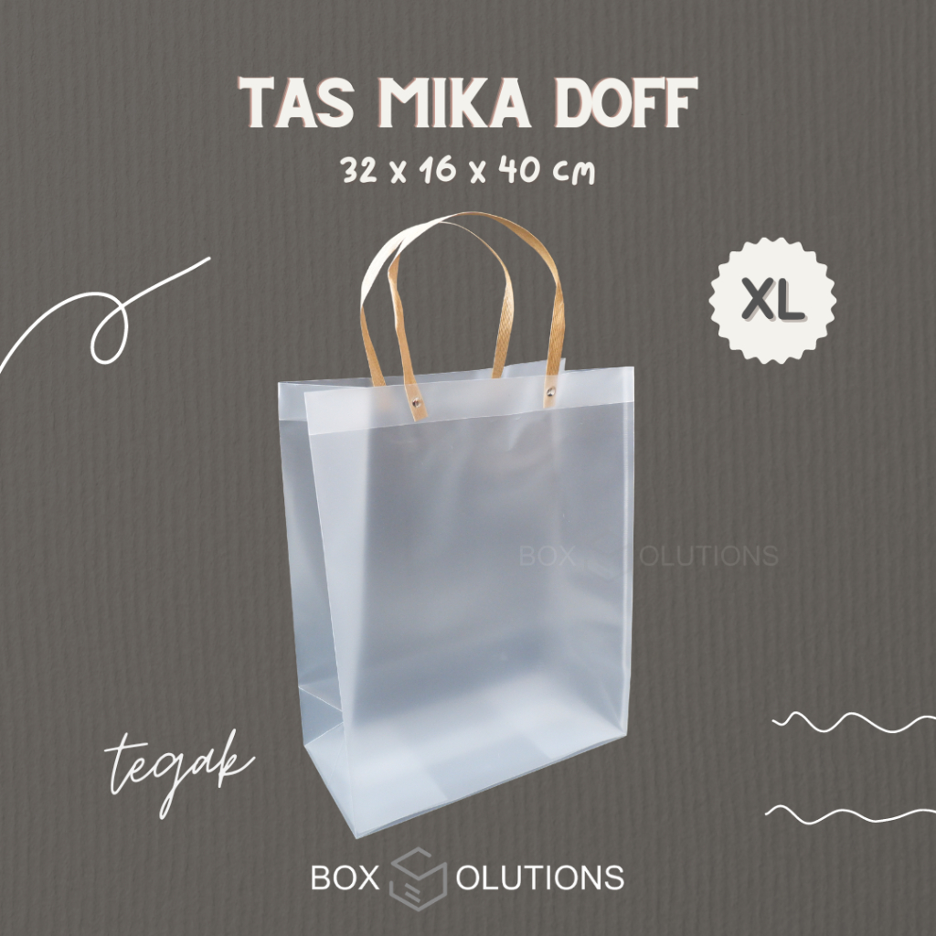 

tas mika doff TEGAK premium (XL) - 32x16x40 cm isi 12 pcs