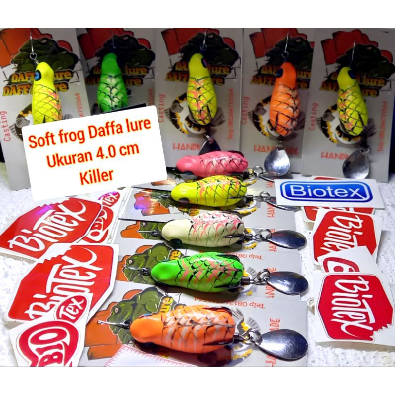 Soft frog nh ukuran 4.0 cm umpan pancing casting/kodok mainan/kodok palsu ikan gabus dan toman