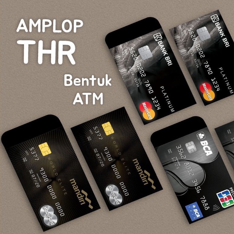

DASYAT AMPLOP THR LEBARAN unik motif bank
